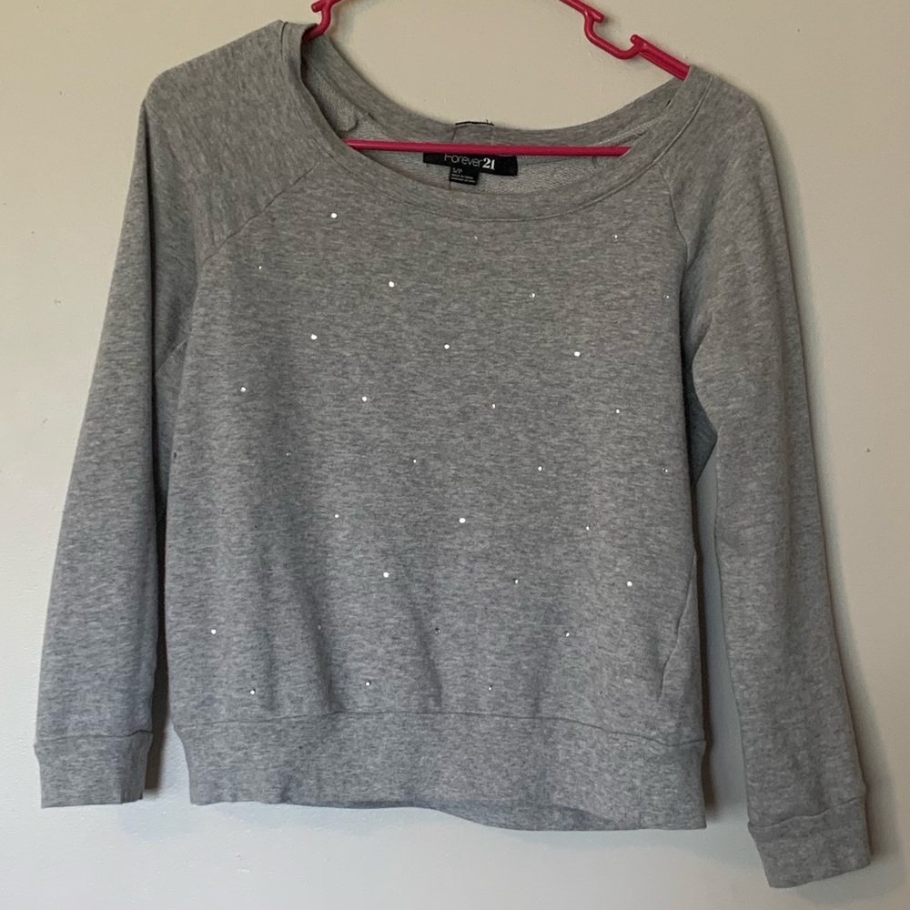 Forever21 grey crew neck